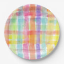 Recherche de motif coloré assiettes en papier Unique
