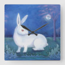 Recherche de le lapin blanc horloges Bleu