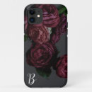 Recherche de arrière plan noir iphone coques Fleurs foncées