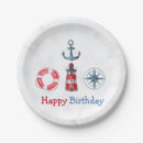 Recherche de nautical paper assiettes Aquarelle