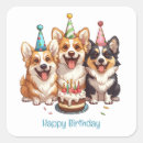 Recherche de anniversaire de corgi autocollants Chiot