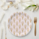 Recherche de motif girly assiettes en papier Été