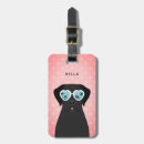 Recherche de labrador retriever noir bagages étiquettes Mignon