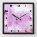 Recherche de fleurs de cerisier horloges Rose