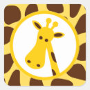 Recherche de tête de girafe autocollants Animaux