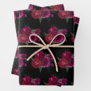 Recherche de magenta foncé papier cadeau Floral
