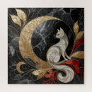 Recherche de peinture de chat puzzles Noir