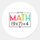 Recherche de calculs autocollants Éducation