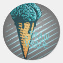 Recherche de cerveaux autocollants Zombi