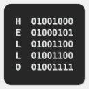 Recherche de code binaire autocollants Programmeur