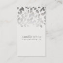 Recherche de feuille gris cartes visite Maquillage