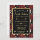 Recherche de rouge de noir et or invitations Fleurs