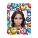Recherche de cadre photo coeur magnets Image