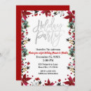 Recherche de poinsettia noël invitations Moderne