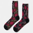 Recherche de rouge et rose chaussettes Fleurs