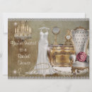 Recherche de brun 16x22 invitations Vintage