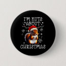 Recherche de écureuil drôle badges Joyeux noël