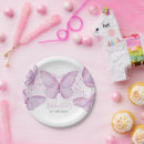 Recherche de anniversaire papillon de assiettes Notre petit papillon