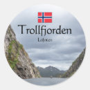 Recherche de drapeau norvège autocollants Fjord