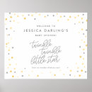 Recherche de baby shower posters signes Jaune
