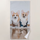 Recherche de animal compagnie de serviettes de plage Chien