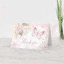 Recherche de pink butterfly remerciements cartes Pour tous