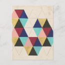 Recherche de motifs géométriques cartes postales Décoratif