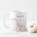 Recherche de delicate floral tasses Aquarelle