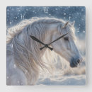 Recherche de cheval blanc horloges Beau