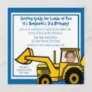 Recherche de backhoe invitations Enfants