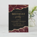Recherche de burgundy anniversaire invitations Moderne
