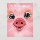 Recherche de petit cochon anniversaire cartes Bébé