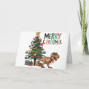 Recherche de dinosaur christmas vœux cartes T rex