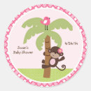 Recherche de singe bébé autocollants Rose
