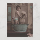 Recherche de petits enfants cartes postales Chien