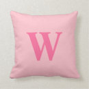 Recherche de w initial coussins Monogrammé