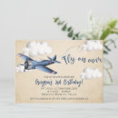 Recherche de vol invitations Avion bleu