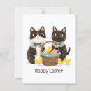 Recherche de chat pâques cartes postales Tabby