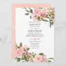 Recherche de blush pink roses mariage invitations Aquarelle