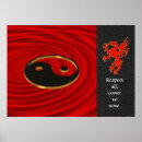 Recherche de yin yang dragon posters Noir
