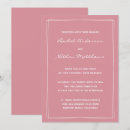Recherche de minimalist mariage invitations Rose poussiéreux