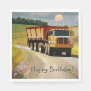 Recherche de anniversaire camion serviettes Construction