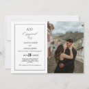 Recherche de noir et blanc fiançailles invitations Monogramme