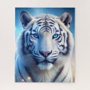 Recherche de tigre blanc puzzles Sauvage