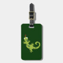 Recherche de lézard vert bagages étiquettes Animal