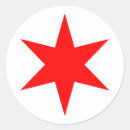 Recherche de de chicago autocollants Rouge