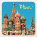 Recherche de russie dessous de verres Rouge