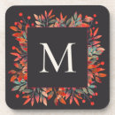 Recherche de vert et rouge dessous de verres Monogramme