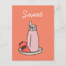 Recherche de milkshake cartes postales Mignon