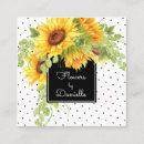 Recherche de fleurs jaunes cartes visite Rustique